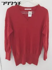 ◇ URBAN RESEARCH DOORS アーバン リサーチ ドアーズ ウール 長袖 ニット セーター サイズONE レッド系 レディース  【中古】 【1106250011359】