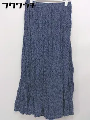 ◇ INES DE LA FRESSANGE × UNIQLO ユニクロ ドット 水玉 ロング フレア スカート サイズM ネイビー ホワイト レディース  【1106250010987】