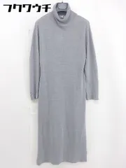 ◇ AZUL BY MOUSSY アズールバイマウジー タートルネック 長袖 ロング ニット ワンピース サイズS アイスグレー レディース  【中古】 【1106250006379】のサムネイル