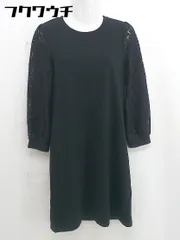 ◇ ROPE PICNIC ロペピクニック 切り替え 長袖 膝丈 ワンピース サイズ38 ブラック レディース  【中古】 【1106250004375】