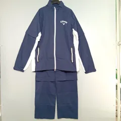 ◎◎Callaway キャロウェイ レインウェア 上下セット ゴルフウェア サイズL 241-9988401 ネイビー ケース付
