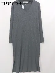 ◇ ROPE PICNIC ロペピクニック 長袖 膝下丈 ニット ワンピース サイズ38 グレー レディース  【中古】 【1106280002181】