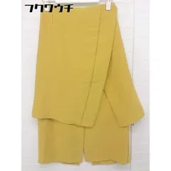◇ EDIST CLOSET 変形 膝下丈 ナロー スカート サイズ M マスタード レディース  【1106290007084】
