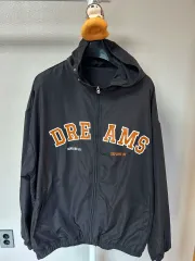 黒色 フード ウィンドブレーカー ジャケット