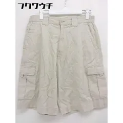 ◇ PARADISO パラディーゾ ショート ハーフ カーゴ パンツ サイズM ホワイトベージュ メンズ  【1107010000460】