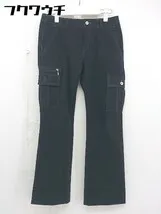 ◇ adidas アディダス カーゴ パンツ サイズS/P ブラック レディース  【1107010006424】