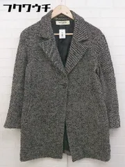 ◇ UNITED ARROWS ユナイテッドアローズ 長袖 コート サイズ38 ブラック ホワイト系 レディース  【中古】 【1107070003531】