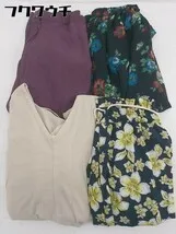 ■ 《 LOWRYS FARM まとめ売り4点セット Fサイズのみ ワイド パンツ スカート ワンピース レディース 》  【1107060004302】