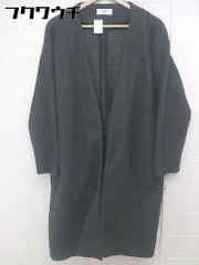 ■ AZUL BY MOUSSY アズール バイマウジー 長袖 ノーカラーコート サイズ M ダークグレー レディース  【中古】 【1107070006761】