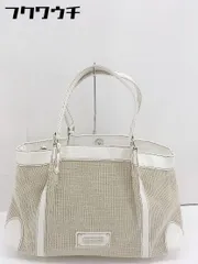 ◇ MICHEL KLEIN ミッシェル クラン ハンド バック ベージュ ホワイト レディース  【中古】 【1107080002166】