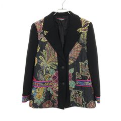 LEONARD FASHION レオナール 2つボタンコットン総柄ジャケットL - メルカリ