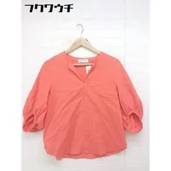 ◇ ADAM ET ROPE アダム エ ロペ 七分袖 ブラウス カットソー サイズF オレンジ レディース  【中古】 【1107090011974】