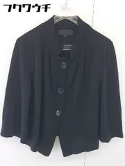 ◇ UNTITLED アンタイトル ウール ニット 七分袖 ジャケット カーディガン サイズ3 ブラック レディース  【中古】 【1107120017501】