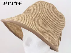 ◇ milsa ミルサ リボン ペーパー ハット 帽子 ブラウン系 57.5ｃｍ レディース  【中古】 【1107120015699】