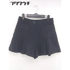 ◇ DOUBLE STANDARD CLOTHING キュロット ショート パンツ サイズ38 チャコールグレー系 レディース  【1107150010664】