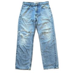 KOOI ダメージ加工 ダブルニー ワイドデニムパンツ サイズ1 L〜XL相当