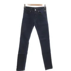 ザラマン ZARA MAN デニムパンツ スキニージーンズ スリム 36 ロゴ ダークインディゴ /AE