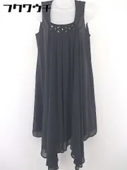 ◇ LAUTREAMONT BLACK ロートレアモン ノースリーブ 膝丈 ワンピース サイズ40 ブラック レディース  【中古】 【1107210006095】