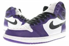 ナイキ NIKE AIR JORDAN 1 RETRO HIGH OG COURT PURPLE 28cm 555088-500 AJ1 エア ジョーダン レトロ ハイ コートパープル 【ブランド古着ベクトル】【中古】▲■250930