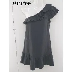 ◇ JILL by JILLSTUART ワンショルダー フリル 膝丈 ワンピース サイズM ダークグレー系 レディース  【中古】 【1107260002122】