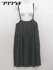 ◇ ◎ KBF アーバンリサーチ プリーツ キャミソール ロング ワンピース サイズOne ブラック系 レディース  【中古】 【1107270001498】