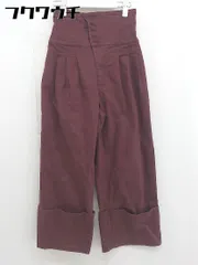 ◇ HARE ハレ ハイウエスト ワイド パンツ サイズS ボルドー系 レディース  【中古】 【1107300002990】