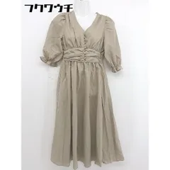 ◇ fifth フィフス ボリューム袖 長袖 ロング ワンピース サイズS ブラウン系 レディース  【中古】 【1107290003106】
