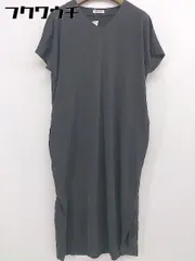 ◇ FORK&SPOON URBAN RESEARCH DOORS フレンチスリーブ ロング ワンピース サイズONE グレー レディース  【中古】 【1108020004837】