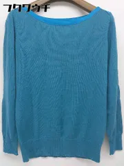 ◇ Adam et Rope' un アダムエロペ ウール　ニット 長袖 セーター サイズ38 ターコイズブルー レディース  【中古】 【1108030006395】