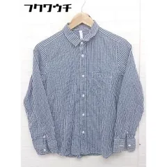 ◇ ◎ FORK&SPOON フォーク&スプーン URBAN RESEARCH チェック 長袖 シャツ サイズ2 ネイビー ホワイト系 メンズ 【中古】 【1108040001717】