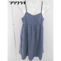 ◇ LUCA/LADY LUCK LUCA キャミソール　バックジップ　 膝丈 ワンピース ネイビー レディース  【中古】 【1108060003869】