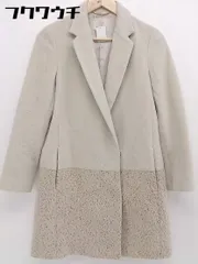 ■ BEAUTY & YOUTH ビューティアンドユース UNITED ARROWS ボア 切替 長袖 チェスター コート サイズM ベージュ レディース  【中古】 【1108110006765】