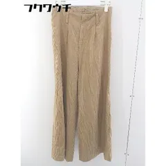 ◇ ITEMS URBAN RESEARCH アーバンリサーチ コーデュロイ　ハイウエスト ワイド パンツ サイズM ベージュ レディース  【中古】 【1108100002920】