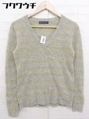 ◇ BEAUTY & YOUTH UNITED ARROWS 長袖 ウール ニット カットソー グレー イエロー系 レディース  【中古】 【1108120000852】