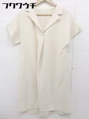 ◇ EMMEL REFINES エメルリファインズ 半袖 膝下丈 ワンピース サイズM ベージュ レディース  【中古】 【1108180004531】のサムネイル