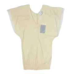 PAUL&JOE ポール＆ジョー ニット レース Tシャツ 半袖 ブラウス ベージュ系 1【中古】