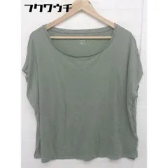 ◇ ◎ MAJESTIC FILATURES タグ付き 定価1.2万円 半袖 カットソー サイズ1 カーキ レディース  【1108230004924】