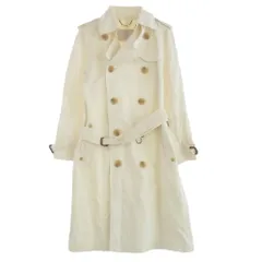 Aquascutum アクアスキュータム UK LABEL 日本製 トレンチコート ホワイト系 36 【中古】