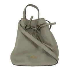 Furla フルラ F7340 コスタンザ 2way ショルダー レザー バッグ グレー系【中古】