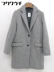 ■ JEANASIS ジーナシス 長袖 チェスターコート サイズF グレー レディース 【1108250006021】