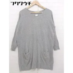 ◇ IENA SLOBE アンゴラ混 ニット 長袖 膝丈 ワンピース グレー レディース 【中古】 【1108270002119】