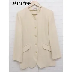 ◇ ◎ Lui Chantant ルイシャンタン タグ付き 薄手 ノーカラー ジャケット サイズ40 ベージュ レディース 【中古】 【1108270001747】