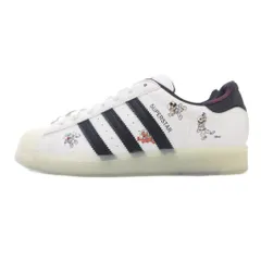 アディダス adidas 美品 SUPRE STAR DISNEY FOOTWEAR WHITE スニーカー 25.5cm シューズ ローカット スリーストライプス 白 ホワイト HQ2175 /AE