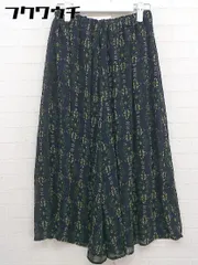 ◇ SM2 サマンサ モスモス 総柄 ウエストゴム ワイド パンツ サイズF ネイビー レディース  【中古】 【1108310000396】