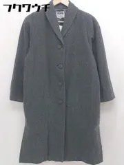 ■ SOPRANI DONNA ソプラーニドンナ 肩パット ウール 長袖 コート サイズ 40 グレー レディース 【1108310004011】