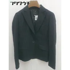 ◇ BOSCH ボッシュ ストライプ テーラード ジャケット サイズ38 ブラック レディース  【1109010004318】