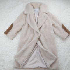 Lily Brown ファーポケット ロングコート 比翼仕立て もこもこ 158 