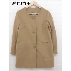 ◇ ADAM ET ROPE アダム エ ロペ 長袖 ノーカラー コート サイズ38 キャメル レディース  【中古】 【1109020000126】