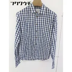◇ FORK&SPOON フォーク＆スプーン URBAN RESEARCH チェック 長袖 シャツ サイズOne ネイビー ホワイト メンズ  【1109030009324】