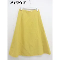 ◇ BALLSEY ボールジィ 膝下丈 フレア スカート サイズ32 イエロー レディース  【1109060001107】